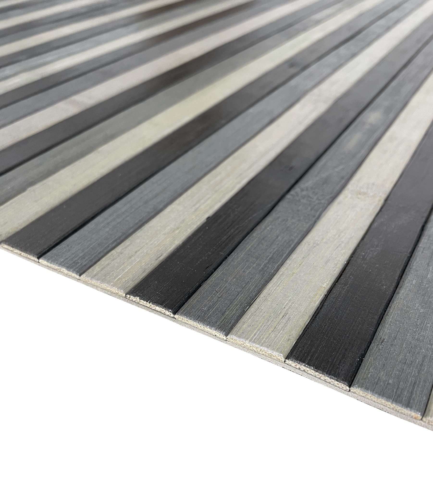 IlGruppone Passatoia per Cucina o Tappeto da Ingresso in Vero Bamboo Naturale 7 Misure 7 Colori - 50x300 cm - Grigio