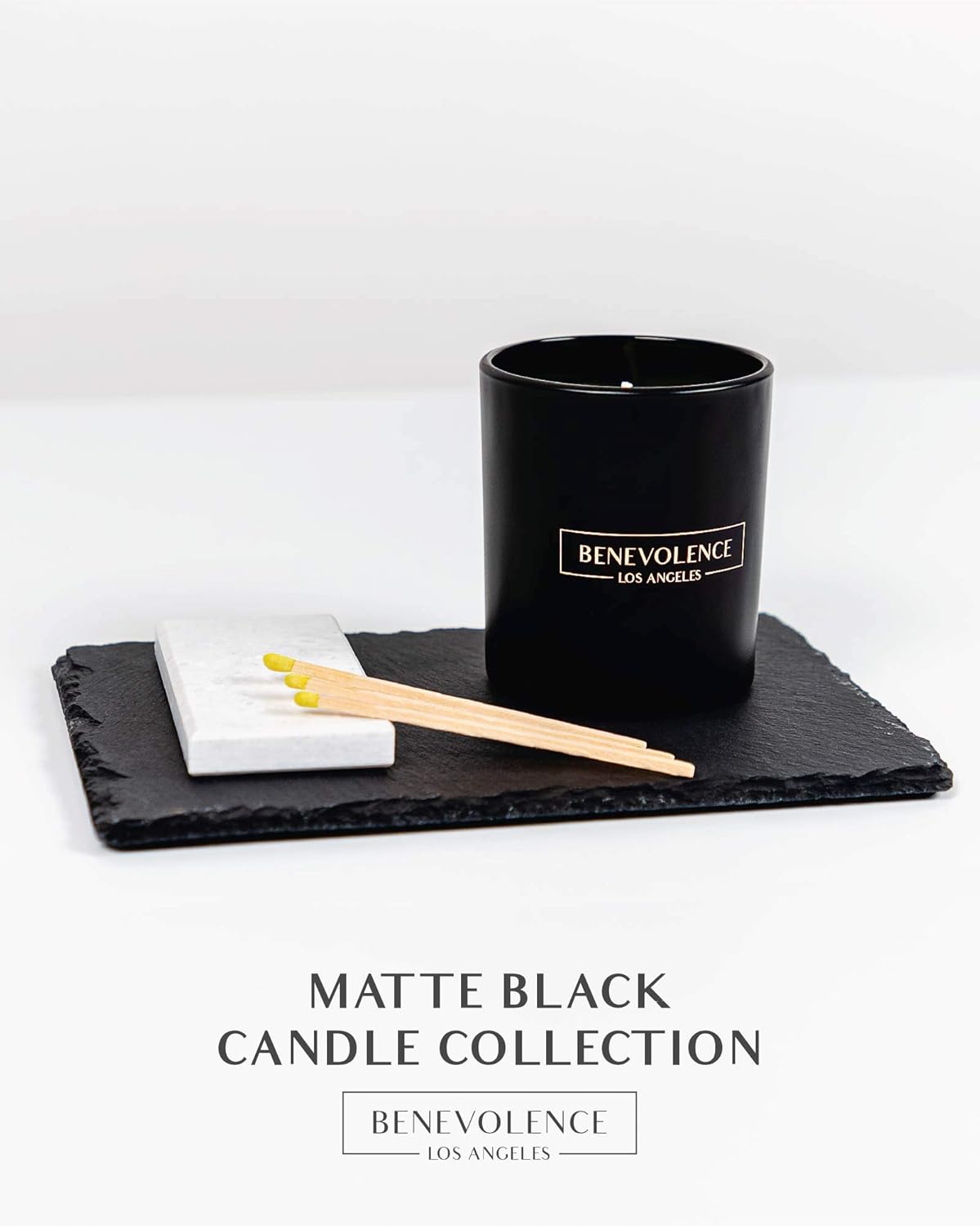 Premium Rose & Sandalwood Candle | Highly Scented Candles for Home | Rose Candle | 8 oz 45 Hour Burn, All Natural Soy Candles, Aromatherapy Candle with Matte Black Glass Gift Box : Health & Household