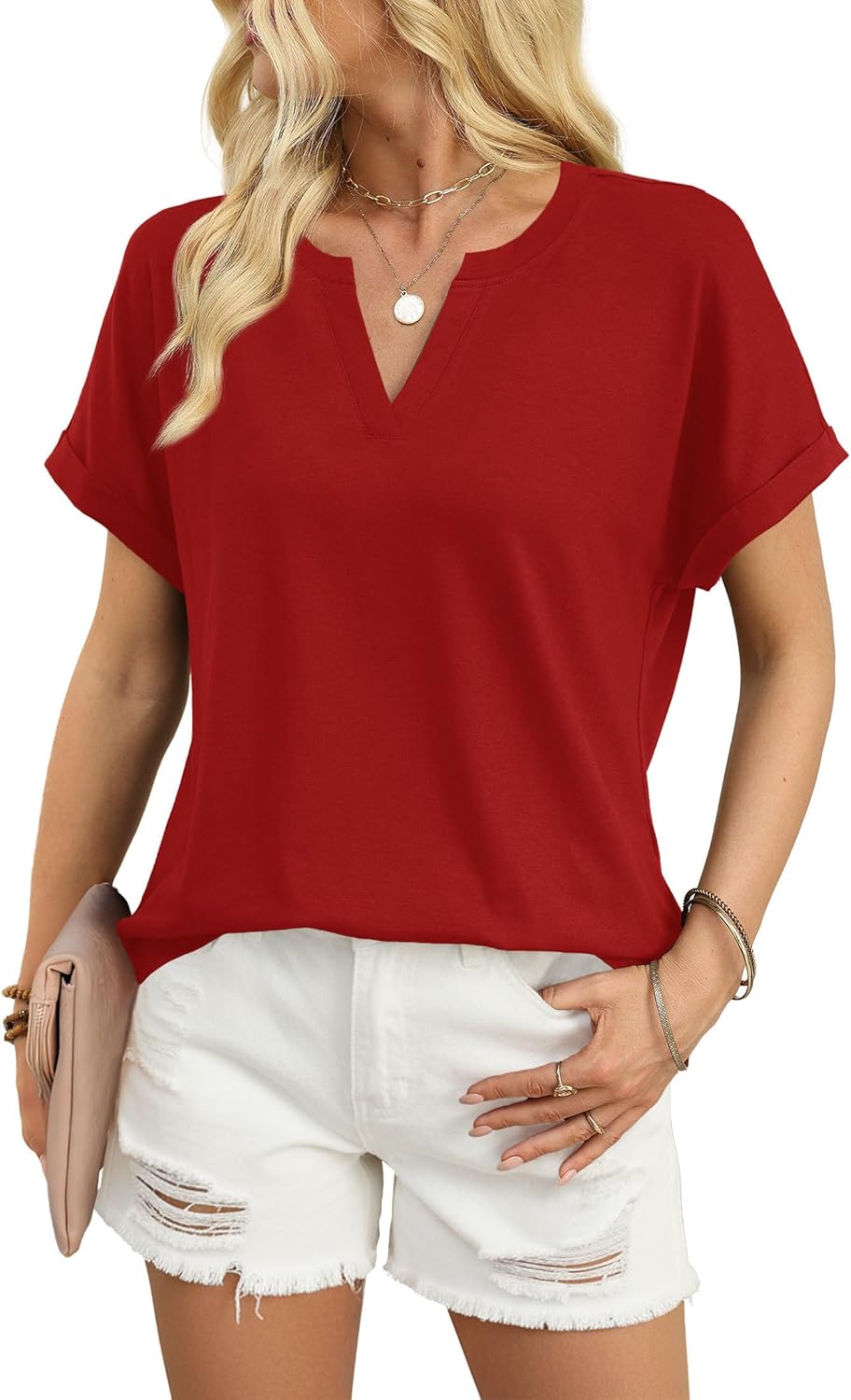 WIHOLL Womens Blouses Spring Tops Short Sleeve Shirts Dressy Casual Summer Vacation Fashion Clothing 2026 - Image 4