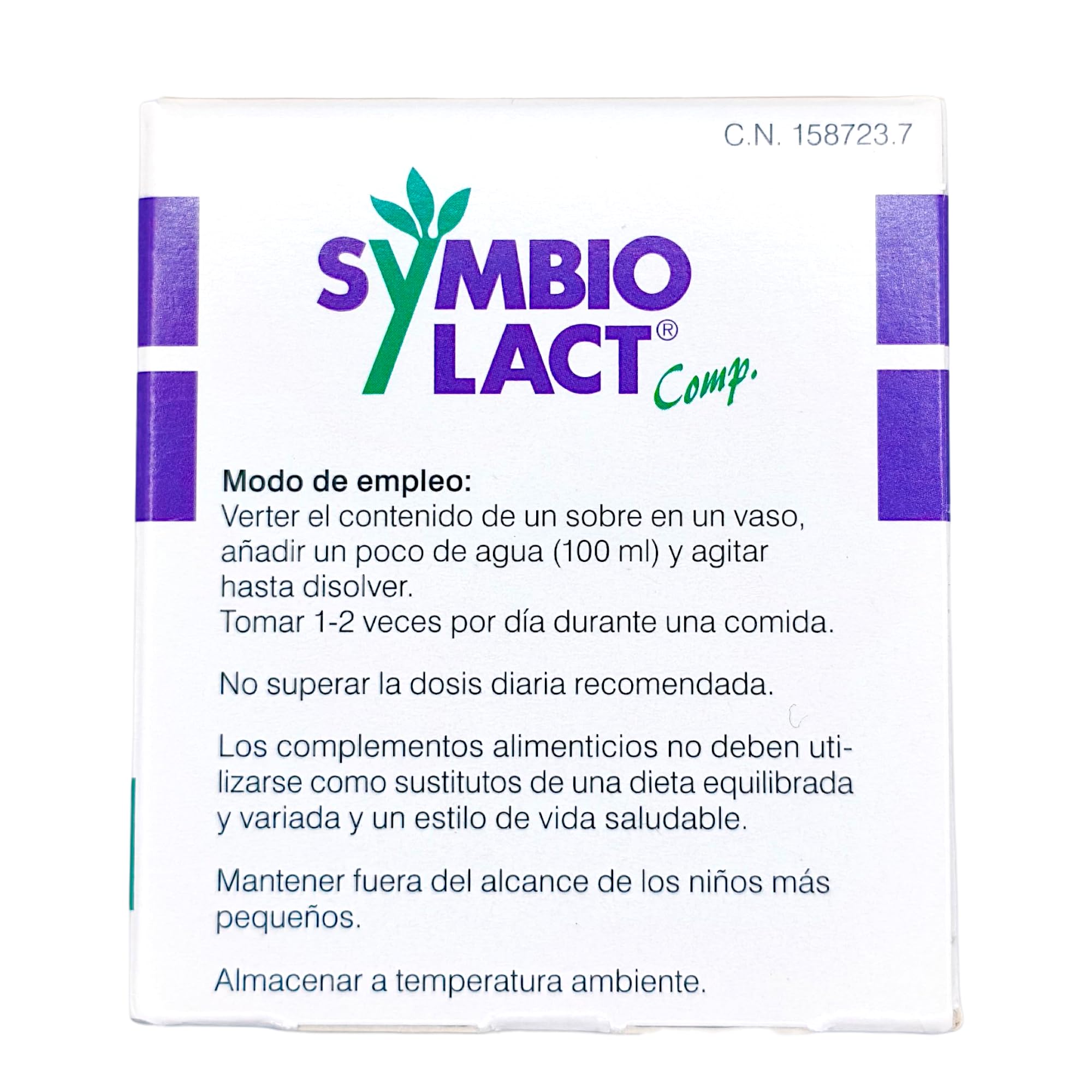 Symbiopharm Symbiolact Comp Pack Ahorro 2x30 Sobres Probiótico Digestivo 4 Cepas Biotina Polvo Soluble