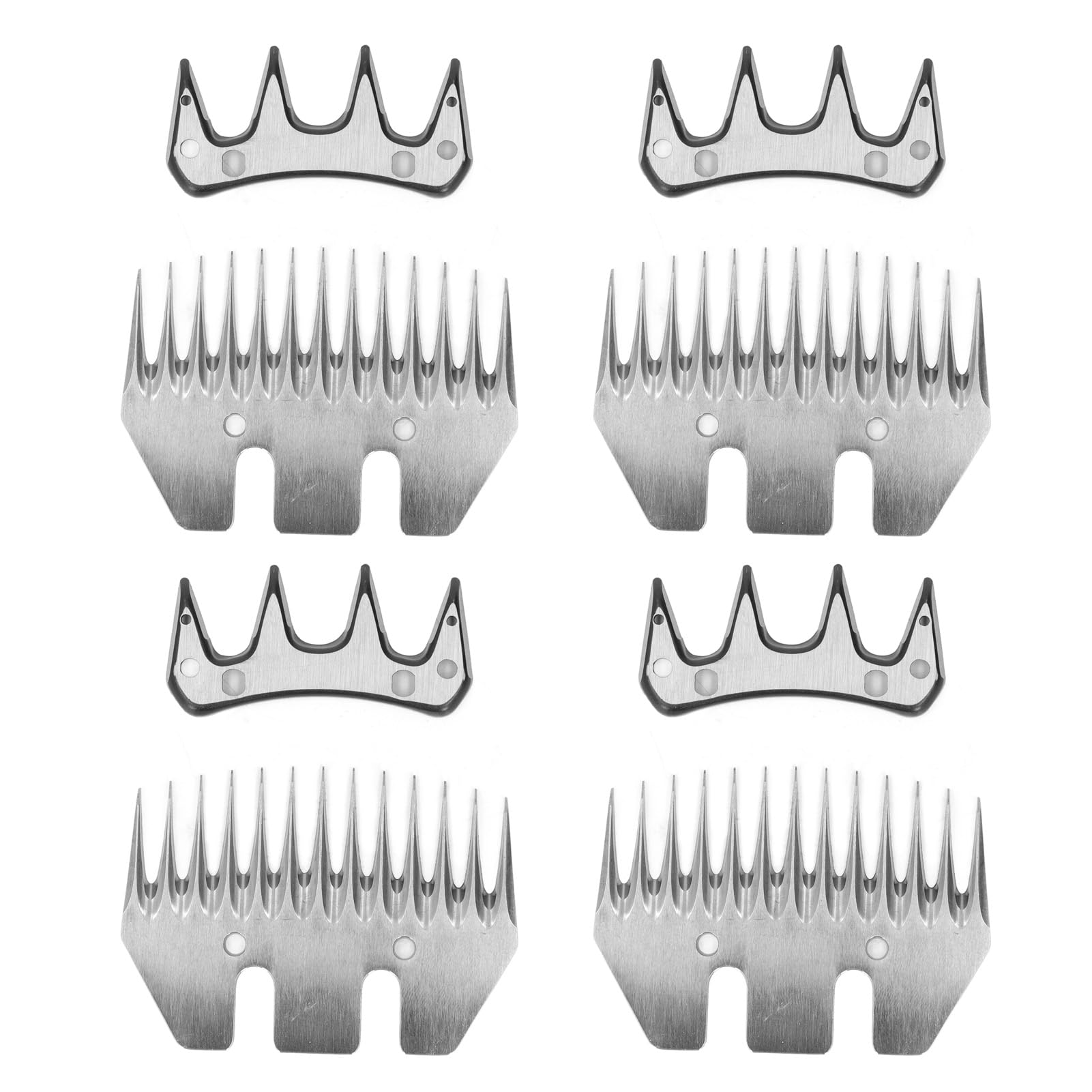 4PCS Cortador de Lana Eléctrico Cuchillas para Podadoras de Cabra Peines de Tijera Cuchillas de Cizalla Hoja de Tijeras para Ovejas Recta 13 Dientes Pieza de Repuesto para