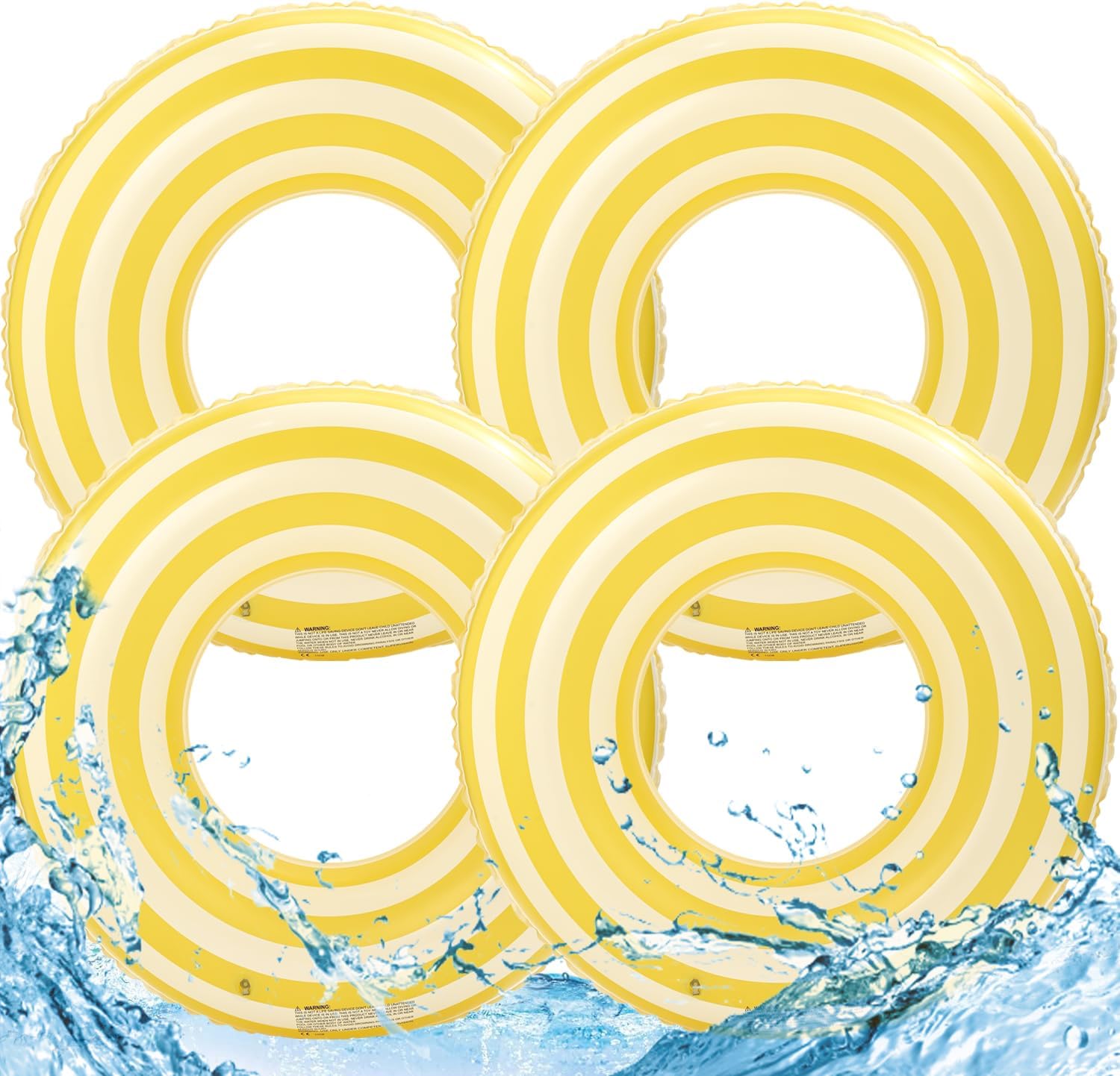 4PCS Floats for Adults Rings Lollipop Striped Pool Float Large Swim Ring for Adults,35 Inch Classic Striped Teens Adult Inner Tubes Summer Beach Bachelorette Party