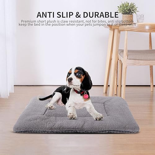 Miniatura 5 de Tapete reversible para cama para perro con terciopelo de felpa y maíz, cojín suave y cálido para mascotas, colchón lavable de doble propósito para
