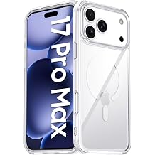 iPhone 17 Pro Max Case, Vizvera Clear Magnetic Power Anti-Yellowing Edge Rise Slim Design Shockproof Protective Case for iPhone 17 Pro Max 6.9 Inch 2025 Crystal Clear