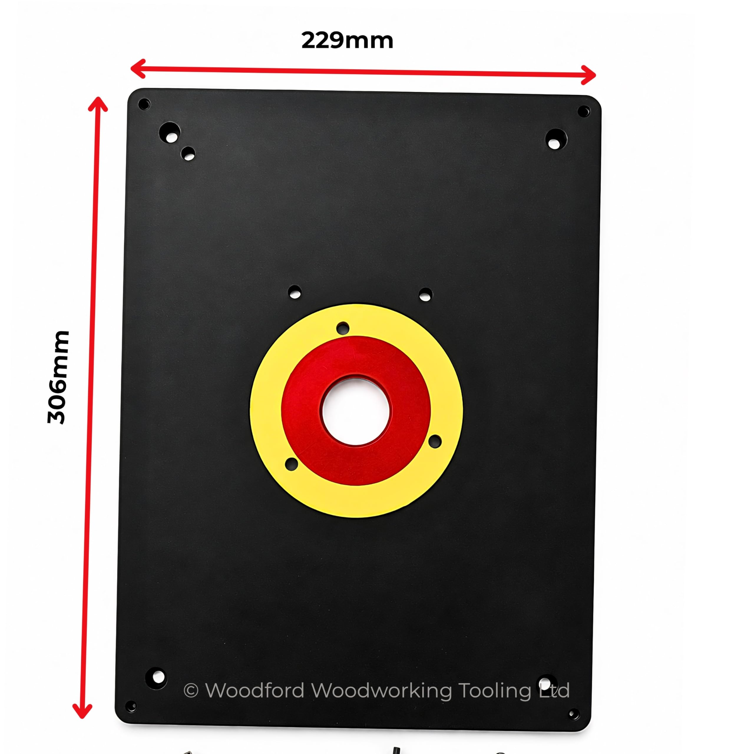 Piastra di inserimento della tavola del router per l'incisione del legno 230 x 305 x 9,5 mm