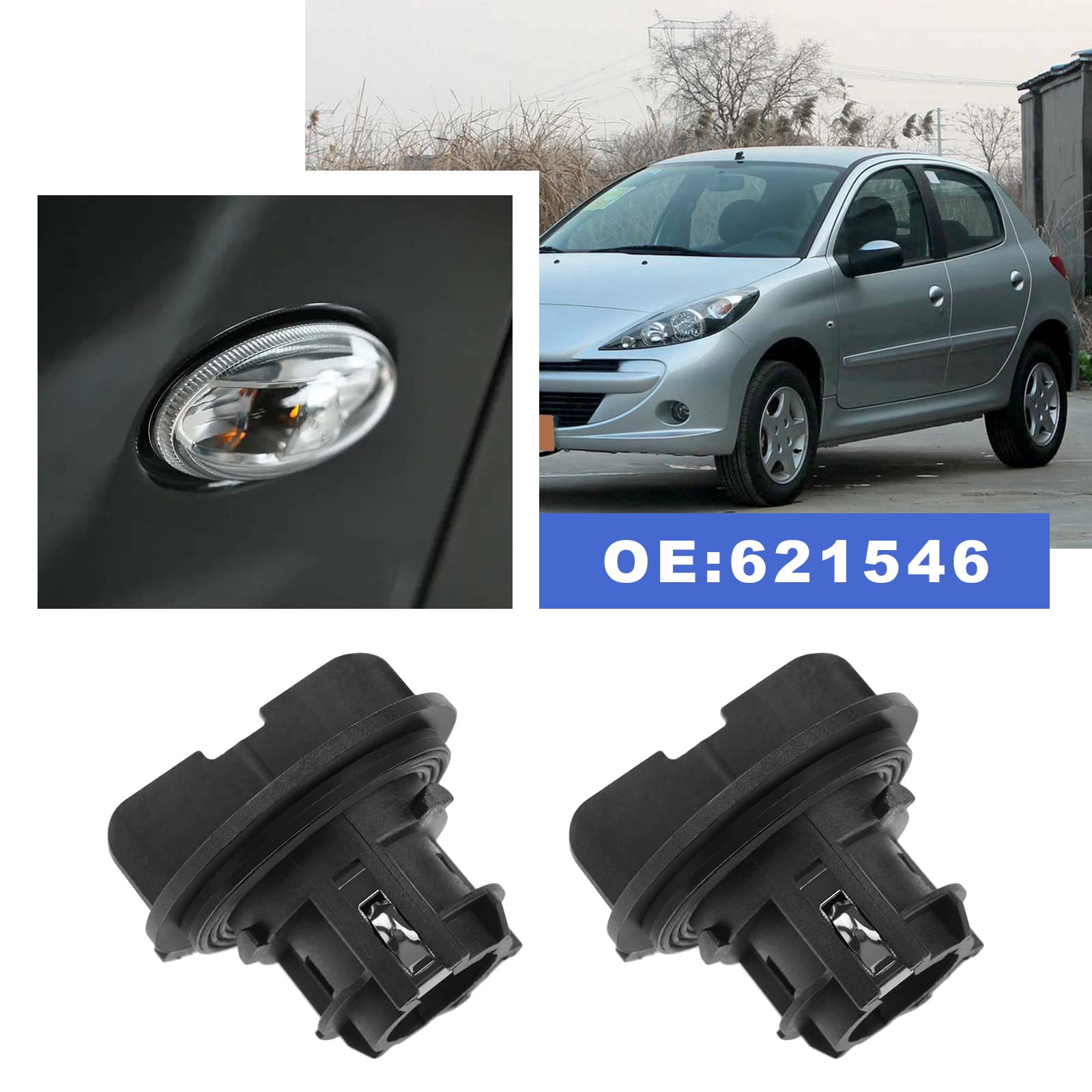 DOUILLES PORTE AMPOULE CLIGNOTANT Peugeot 207