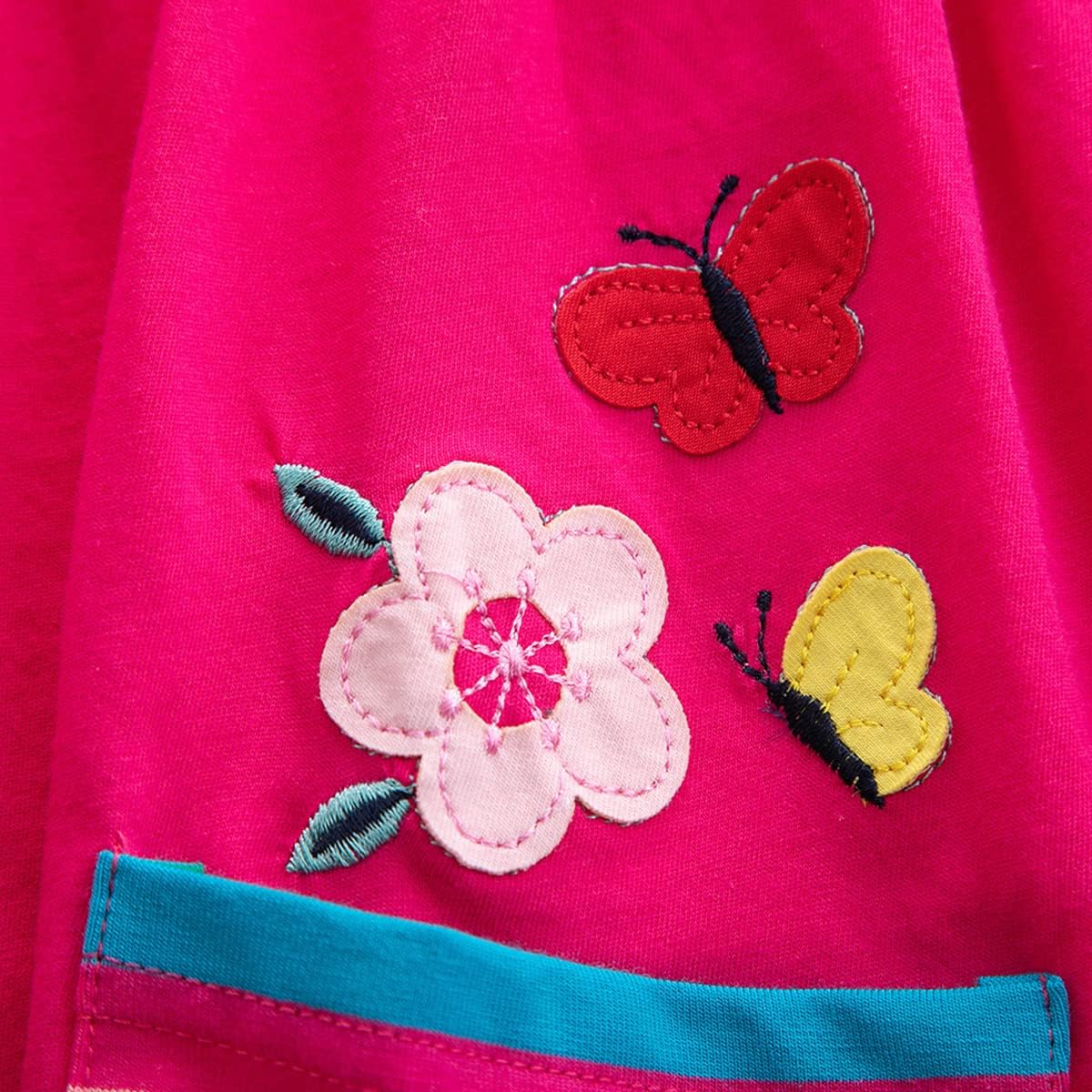 Kids Girls Summer Casual Unicorn Dresses Cotton Short Sleeve Crew Neck Dress 2-7 Years - Image 6