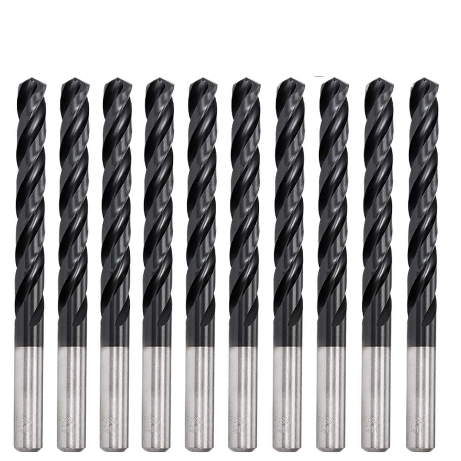 10Pcs 3mm-12.5mm M35 Drill Bits HSS 3 Flutes Twist Drill Bit for Stainless Steel(3/4/5/6/7/8/9/10/11/12.5mm)(5.5mm 10pc)