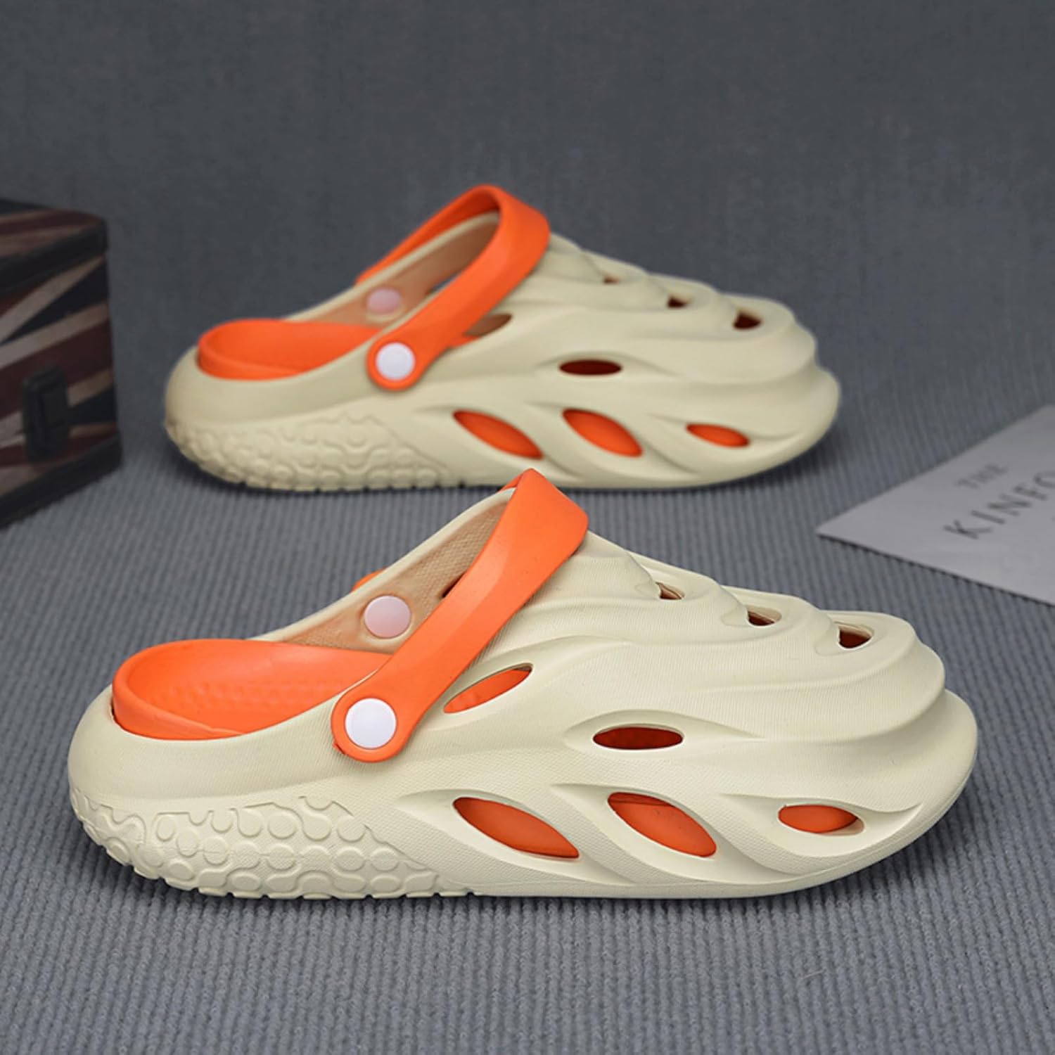 Fashionable and Comfortable Men's Platform Clogs, Made of EVA Material, Cloud - Like Slides, Beach Sandals for Casual Outings and Home Use - Image 5