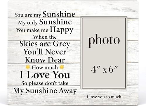 Miniatura 2 de Nurawo Marco de fotos de madera de regalo para mujeres y hombres, regalos para mamá, papá, abuela, esposa, marido, novia, marco de madera You Are My