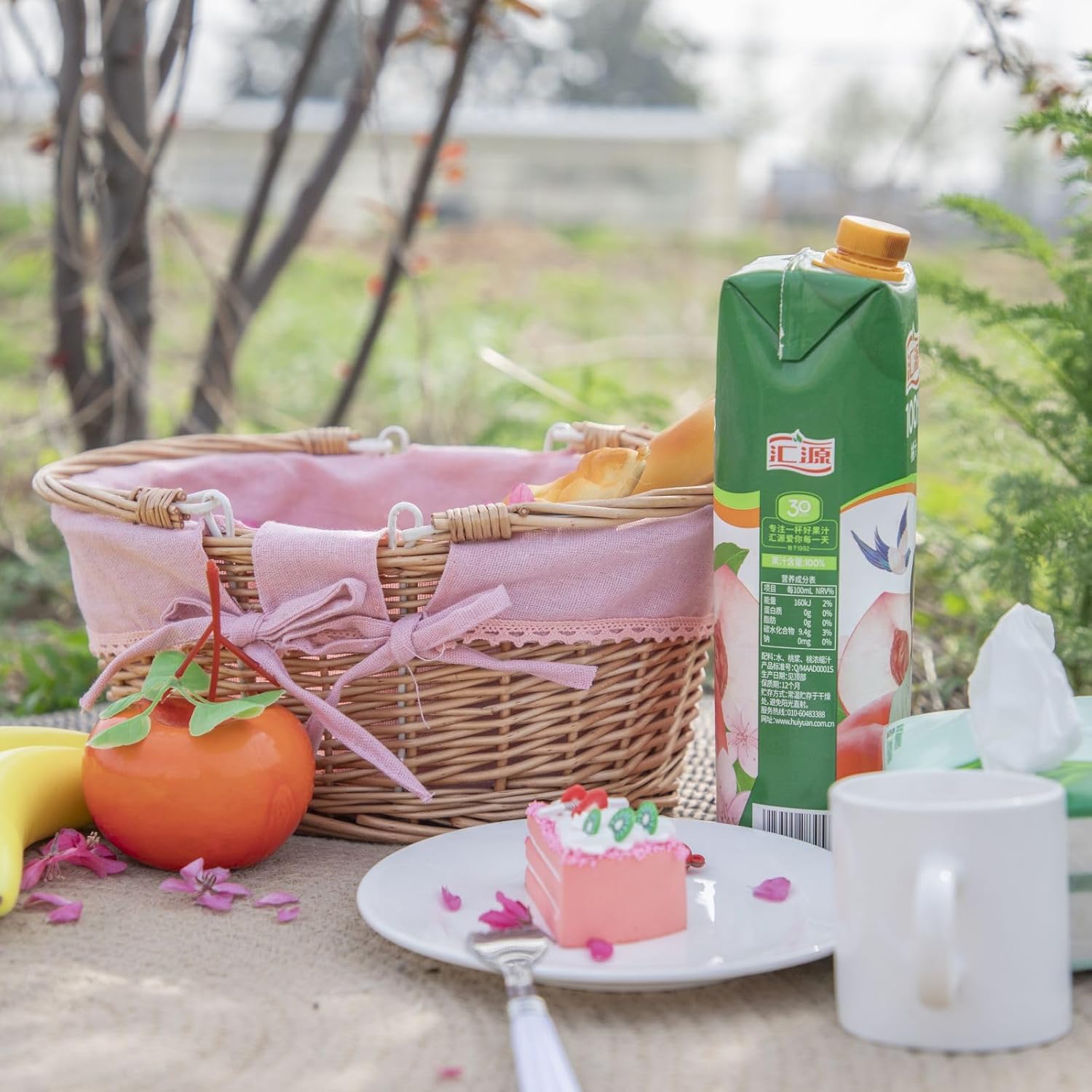 Small Wicker Basket with Removable Pink Liner, Willow Storage Basket for Gifts with Double Handles, Easter Basket,Wedding,Egg Gathering,Pink