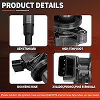 Vista 2 de DRIVESTAR Paquete de 4 bujías de encendido compatibles con Toyota Celica 1999-2008 Corolla 2000-2007 Matrix 2000-2005 MR2 Spyder Pontiac Vibe Prizm