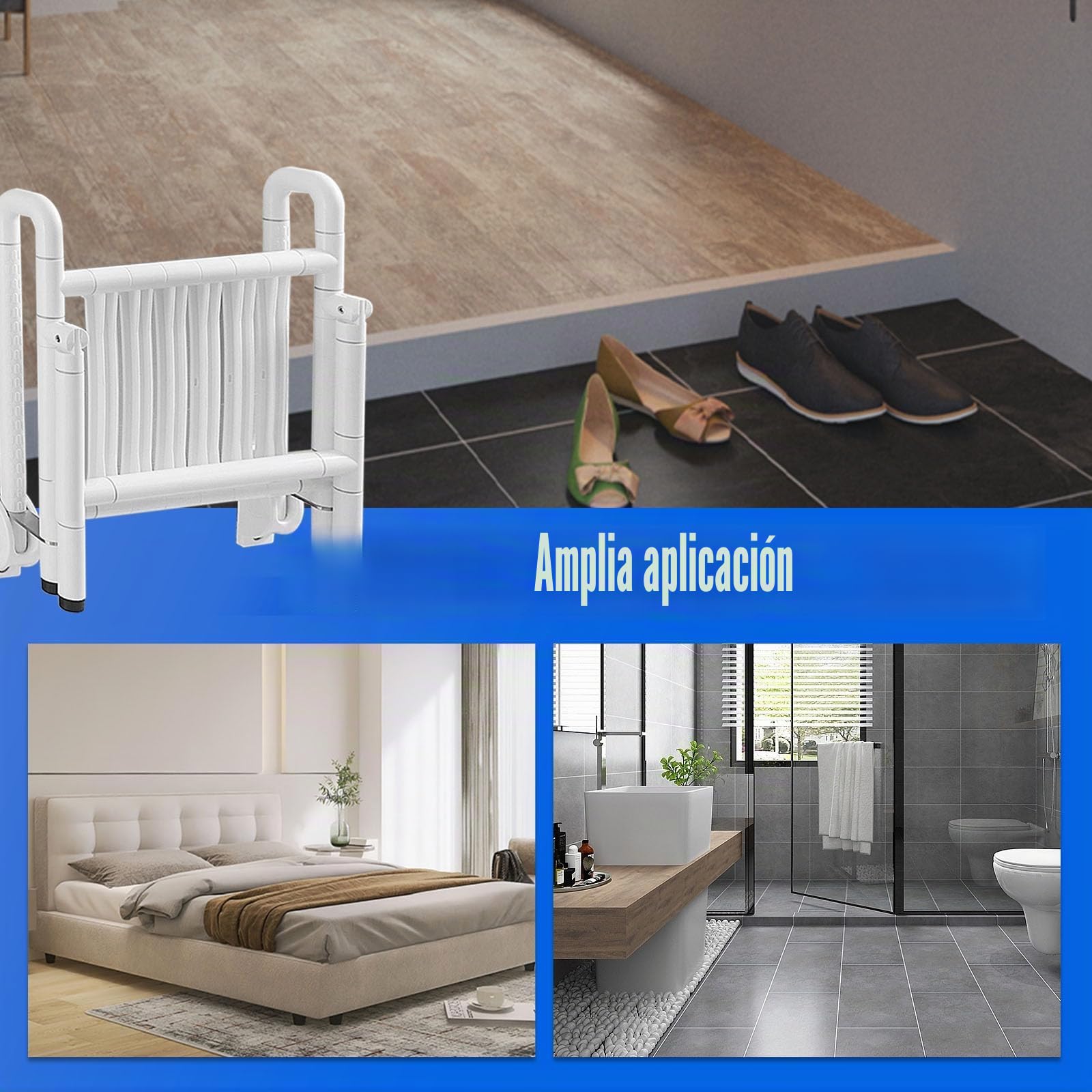 NEWTRY Silla Ducha Personas Mayores con Asas y Patas, 300kg Taburete baño Plegable ensanchada Resistente para Ancianos, Embarazadas, minusvalidos | Silla de baño plegable ampliada para ancianos, embarazadas, discapacitadas, uso seguro para caminar en duch