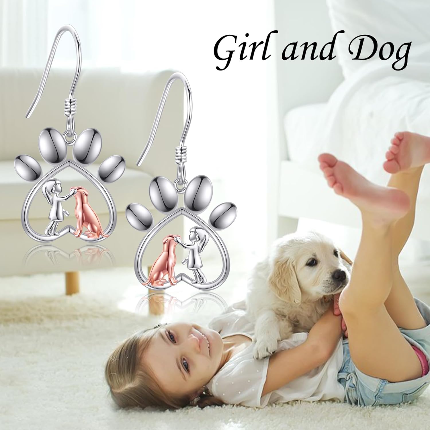 Sterling Silver Horseshoe/Dragonfly/Sport/Mermaid Dangle Drop Earrings Animal Jewelry for Women