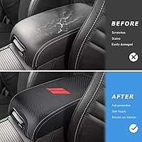 Vista 2 de INTGET Cubierta de Consola Central para Accesorios de Dodge Charger 2011-2020 2021 2022 2023 para Chrysler 300 2015-2022 Cubierta de Reposabrazos
