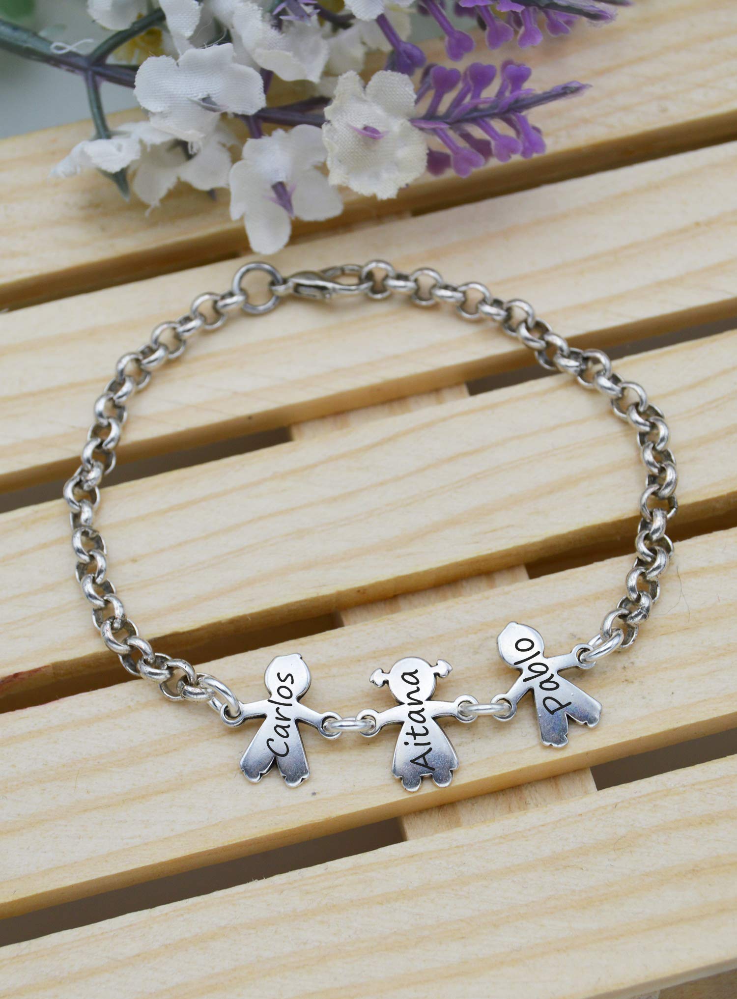 Always Pulsera Personalizada Niños Mamá Abuela Día De La Madre