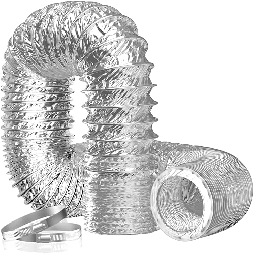 Tuyau de ventilation flexible aluminium 75 mm, 2 m Hon&Guan