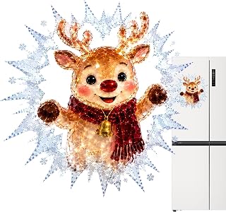 クリスマス窓ステッカー 防犯窓スノーマン・ヘラジカDIY飾り | クリスマス 装飾シール ミラー 冷蔵庫 ドア オフィス リビング 寝室 用