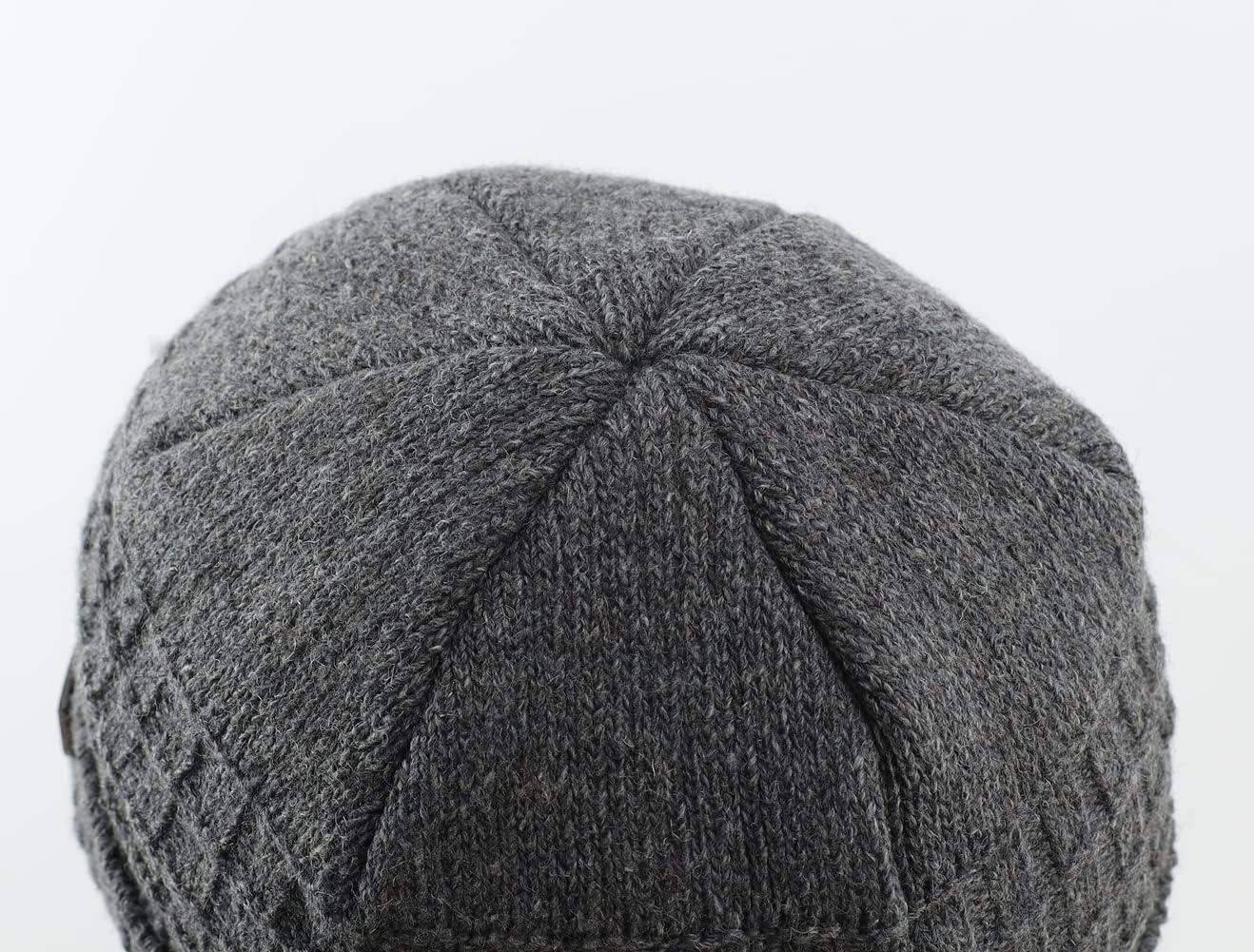 LLmoway Men Women Winter Knit Visor Cuff Beanie Fleece Lined Warm Ski Skull Cap - Image 2