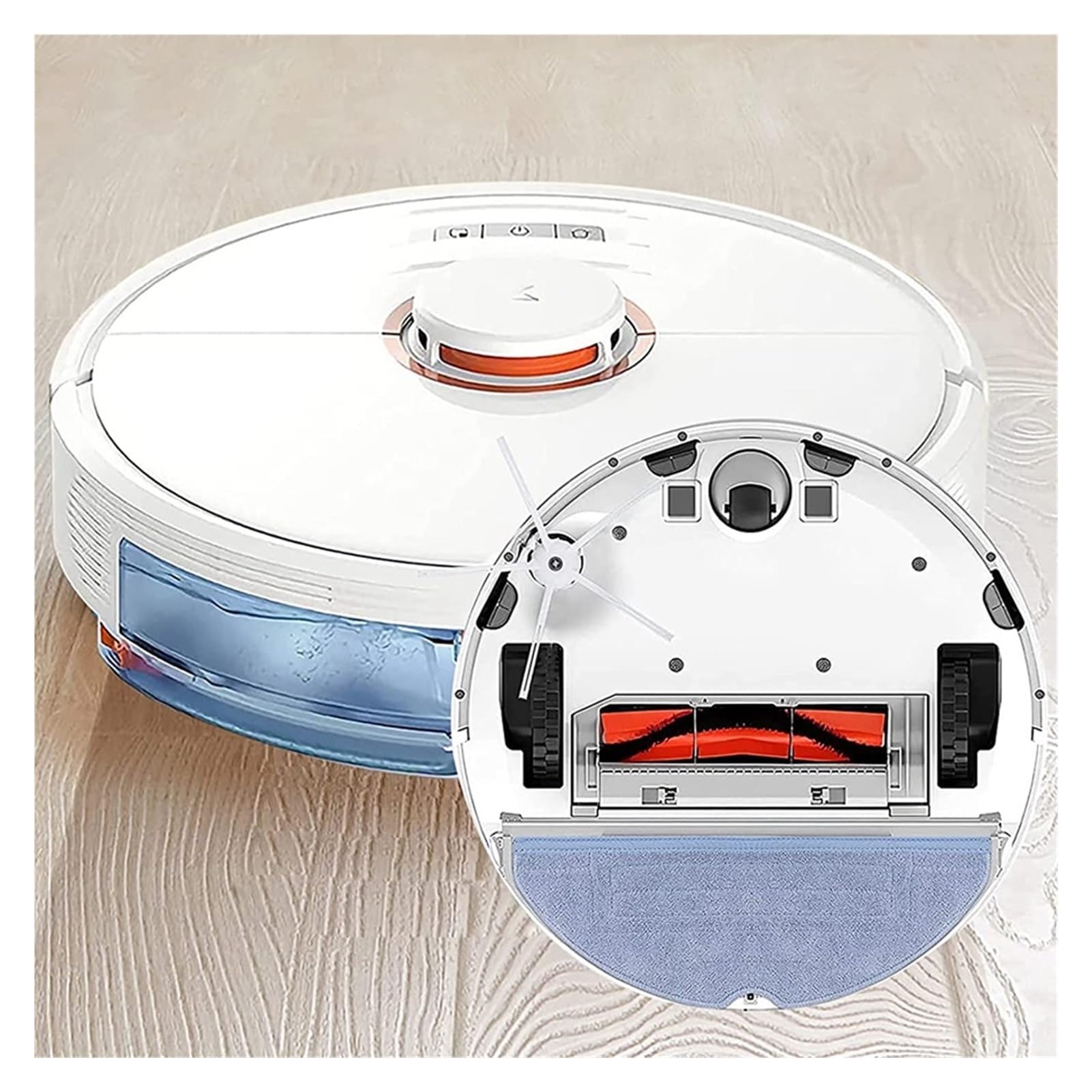 Almohadillas de Limpieza de Ropa de fregona de Microfibra de Repuesto compatibles con Accesorios for aspiradoras T7S T7S Plus S7 6 uds