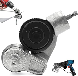 Upgraded Electric Drill Plate Cutter, Metal Shearing Drill Attachment, Sheet Metal Cutting Tool with Adapter, capable of cutting various materials including aluminum, steel, copper, and iron