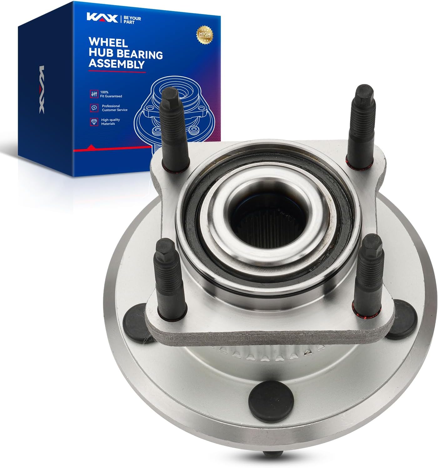 KAX 512302 Rear Wheel Bearing Hub Assemblies Compatible with 2005-2010 Jeep Grand Cherokee, 2006-2010 Jeep Commander 5 Lugs W/ABS