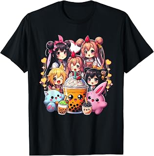 Kawaii Meme Japan Anime Bubble Tea Boba Tea Lover Japanese T-Shirt
