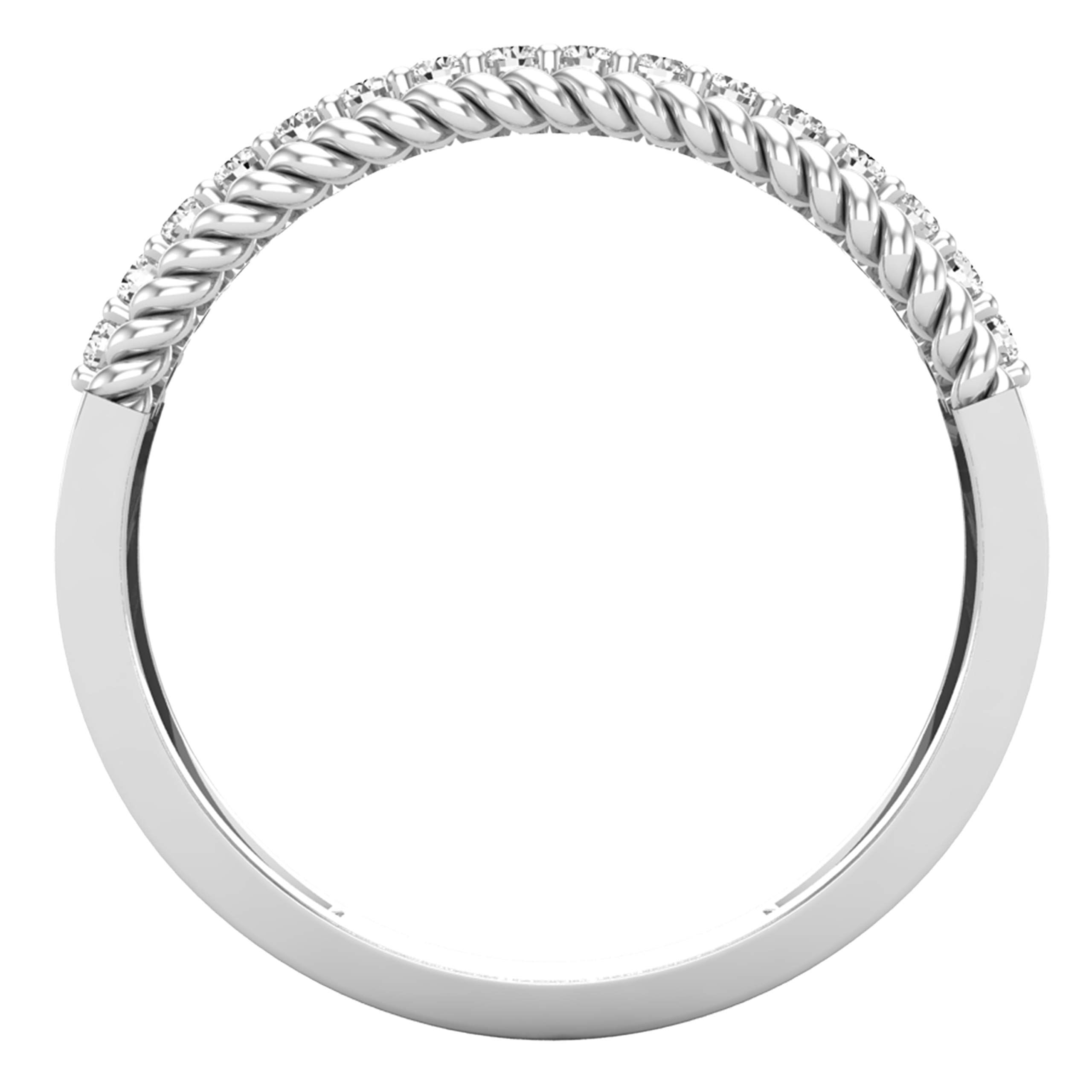DazzlingRock Collection 10 quilates oro blanco redonda H-I Diamante cultivado en laboratorio.
