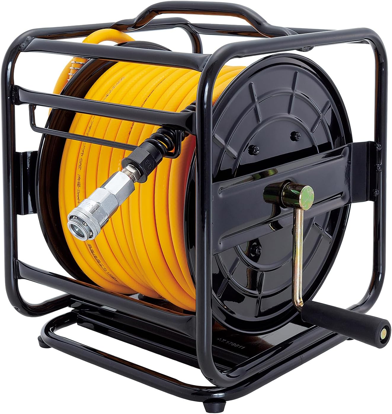 SK11 SAR-825SS Air Hose Reel, Safety Soft, Inner Diameter 0.3 inches (8.0 mm) x 95.4 ft (25 m), Swivel Base Included