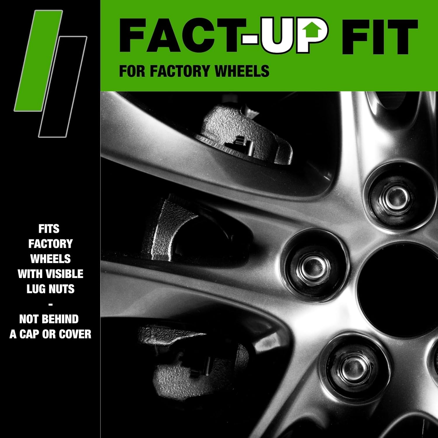 DPAccessories Black Lug Nuts | Compatible Replacement for Subaru | 28171AJ001, 28171AG000, 28171AJ000 | Factory/OEM Wheels Only | Bulk Case of 400 | DSU121251F-BK/400