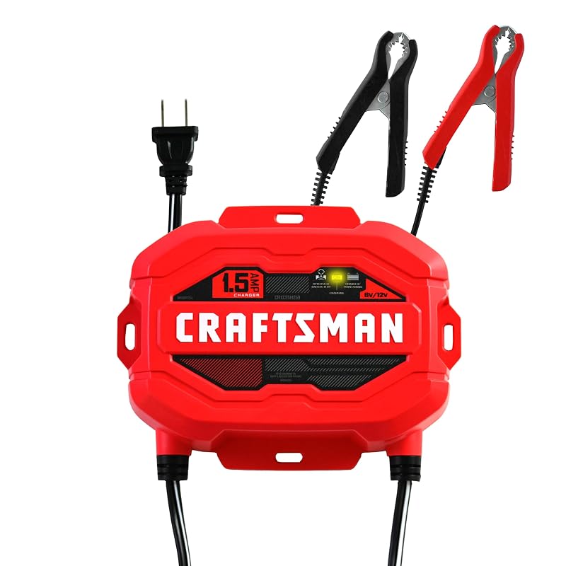 Carregador e mantenedor de bateria CRAFTSMAN 1,5 A 6 V/12 V CMXCESM259