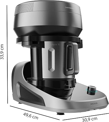 Cecotec Robot de Cocina Multifunción con Dispensador de Alimentos Mambo CooKing Unique. 2200W, 45 Funciones, Miles de Recetas Guiadas, Jarra Unique de 4,5L, Accesorios: Vaporera o Pala para Guisos