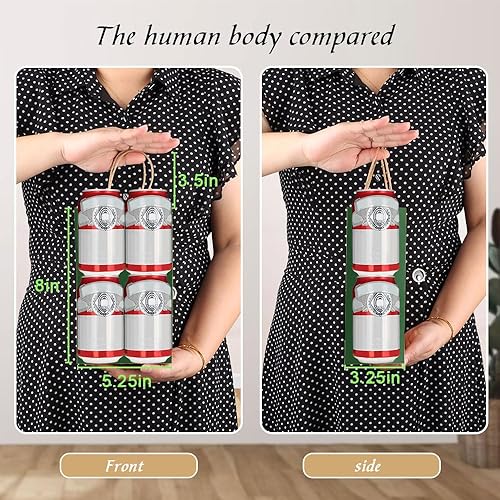 Miniatura 2 de bagmad Paquete de 50 bolsas de papel de regalo pequeñas verdes de 5.25 x 3.25 x 8 pulgadas con asas a granel, bolsas de papel de estraza, compras de