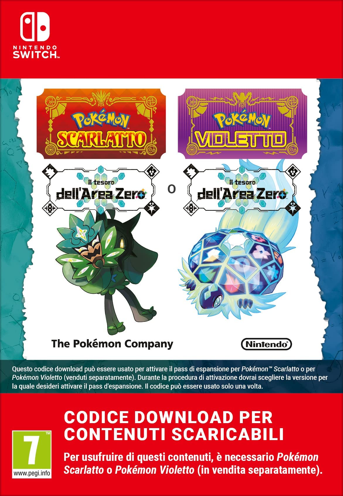 Pokémon Scarlatto/Violetto Il tesoro dell'Area Zero | Nintendo Switch - Codice download