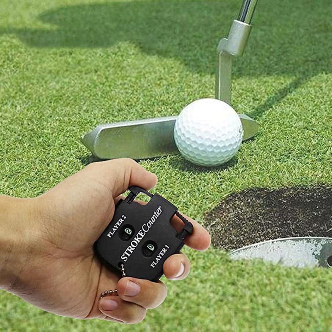 Segnapunti Golf 2 Pezzi Contapunti Conta Buca 2X Giocatori 9X Buche Accessori Golfista Contatore Colpi (Nero)