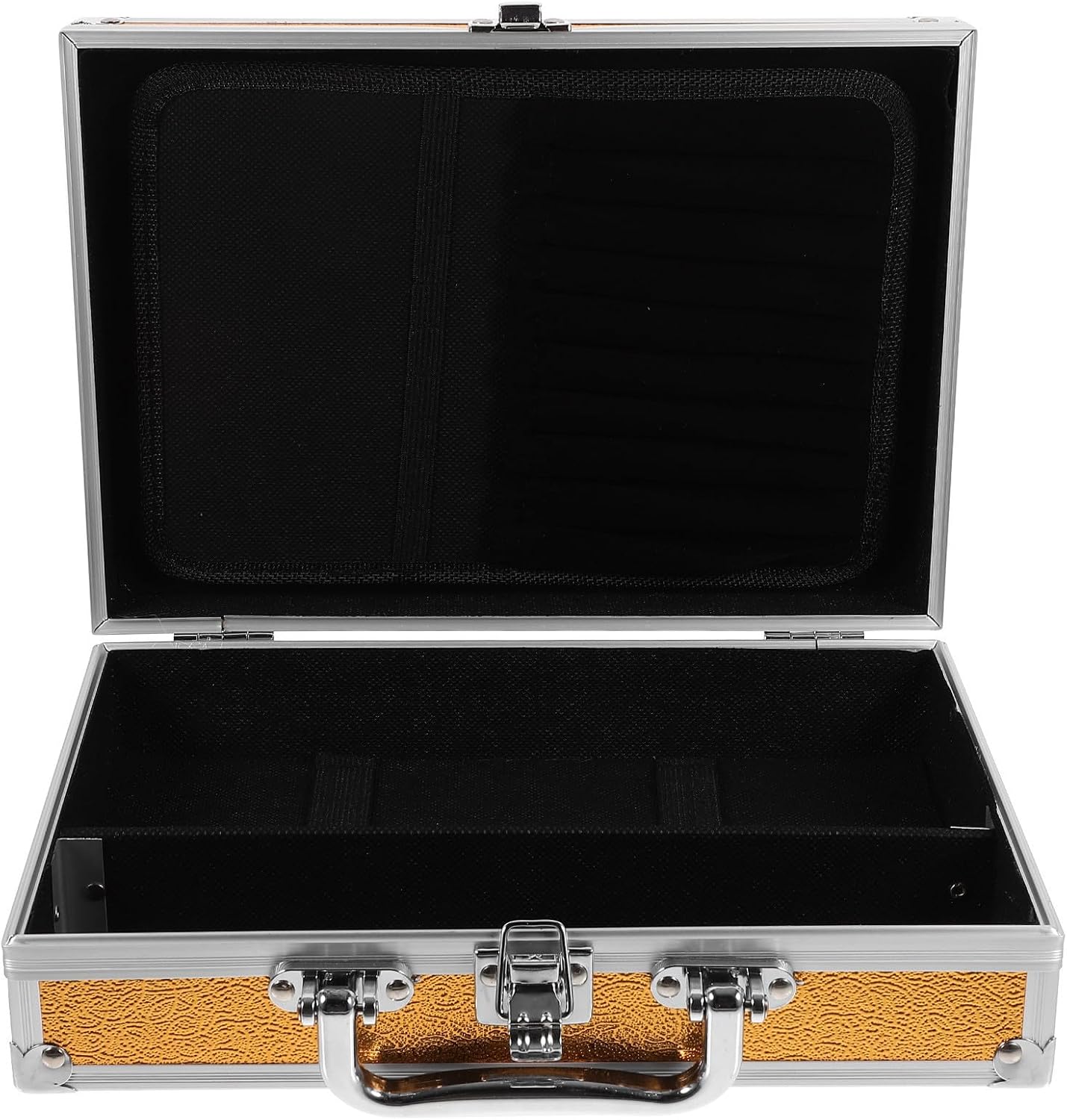 Hemoton Large Capacity Manicure Tools Box Travel Storage Case Lightweight Portable Organizer with Abs Aluminum Fiberboard Material for Travel Use
