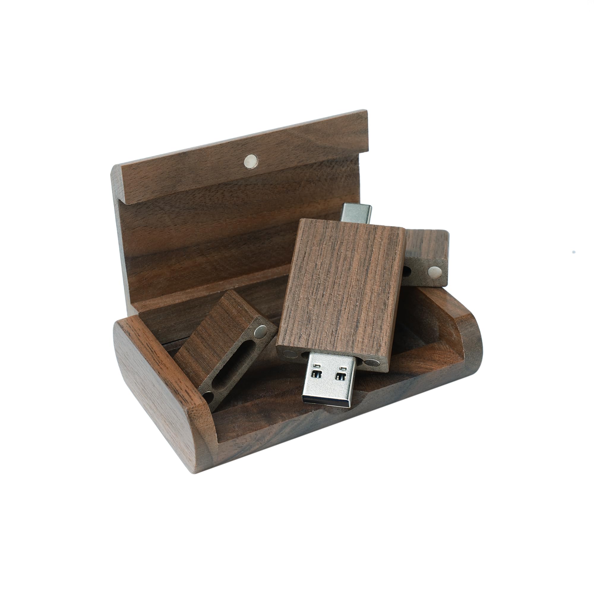 Memoria 2.0 USB 16GB Pendrive Hoja de Madera Divertido Pen Drive 16GB con Caja de Regalo de Madera Práctico Unidad Flash USB Almacenamiento para Regalo de Cumpleaños Llave USB — view 11