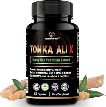 Tonka Ali X   Premium Malaysian Root Extract for Daily Energy & Wellness   Plant-Based Daily Support   60 Vegan Capsules