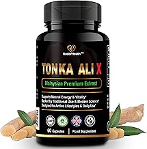 Tonka Ali X – Premium Malaysian Root Extract for Daily Energy & Wellness – Plant-Based Daily Support – 60 Vegan Capsules