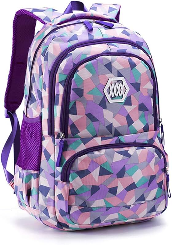 Zaino Scolastico Per Bambine - Leggero, Con Doppia Maniglia, Design Rosa - Foto 5