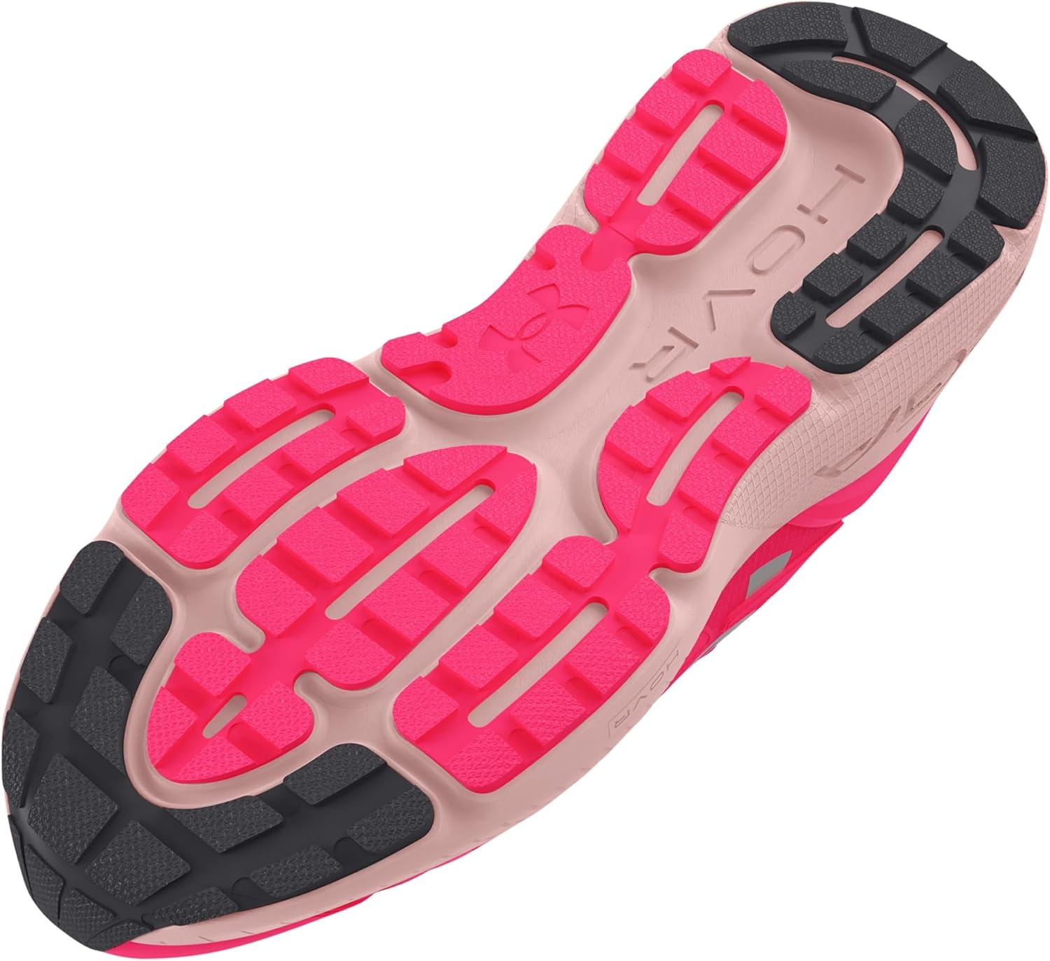 Under Armour Men's UA HOVR Mega 2 MVMNT Sportstyle Shoes Athletic Sneakers (Reflective/Pink Shock/Retro/603, US Footwear Size System, Adult, Men, Numeric, Medium, 9.5)