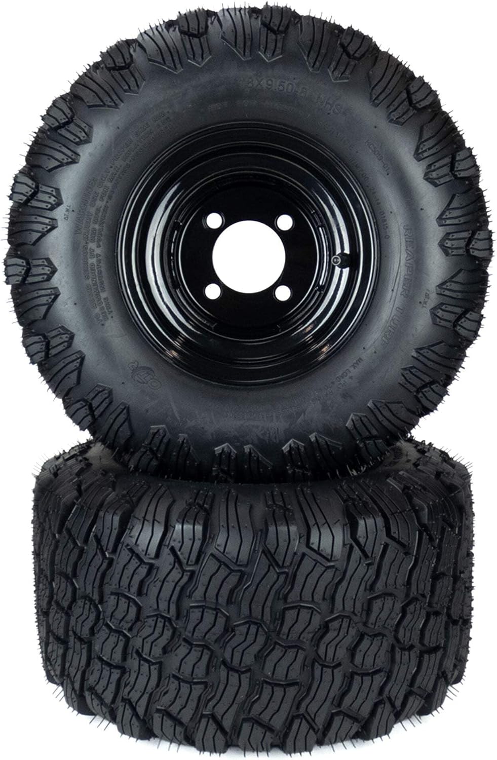 (2) Reaper Turf Tire Assemblies 18x9.50-8 Fits Bad Boy MZ Magnum 48" 54" 022-8050-22