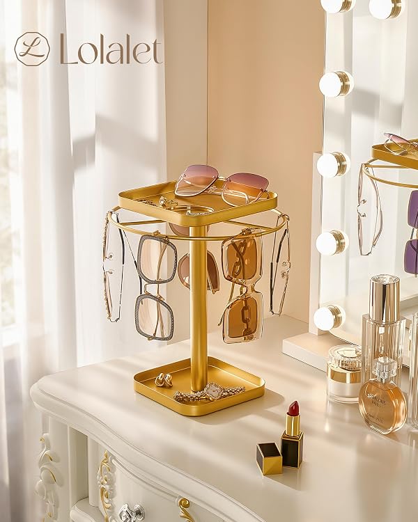 Lolalet 360° Rotating Sunglasses Holder -Large, Gold by Lolalet - Image 6