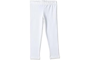 Champion Girls Big 4876 Leggings in White, Size 14 (XL)