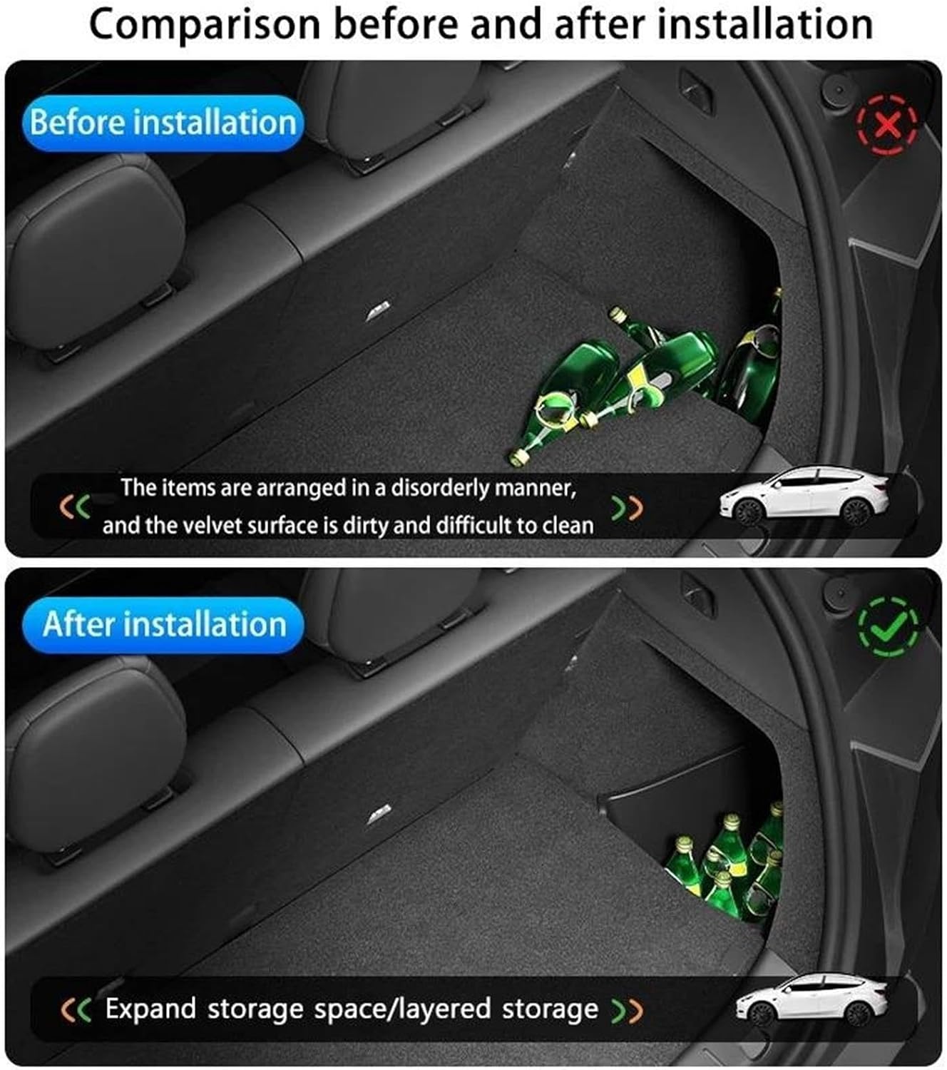 Trunk Storage Organizer for Tesla Model Y 2026 image 4