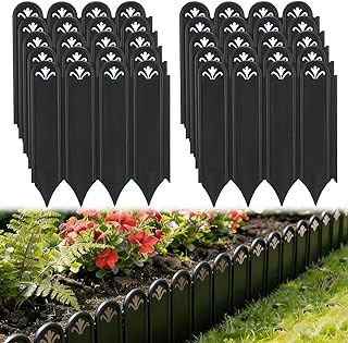 6.5ft Thicken Sturdy Garden Edging - 7in Raised & Easy to Install Plasti...