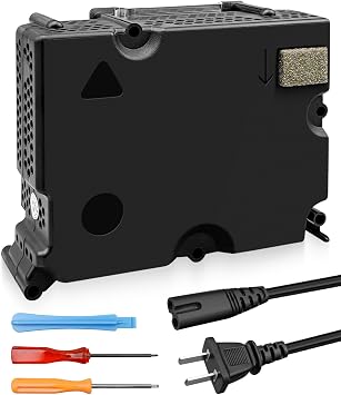 Internal Power Supply Replacement Fits for Xbox Series S XSS Game Console Builtin Power Supply, 100-240V AC Adapter Brick with Power Cord