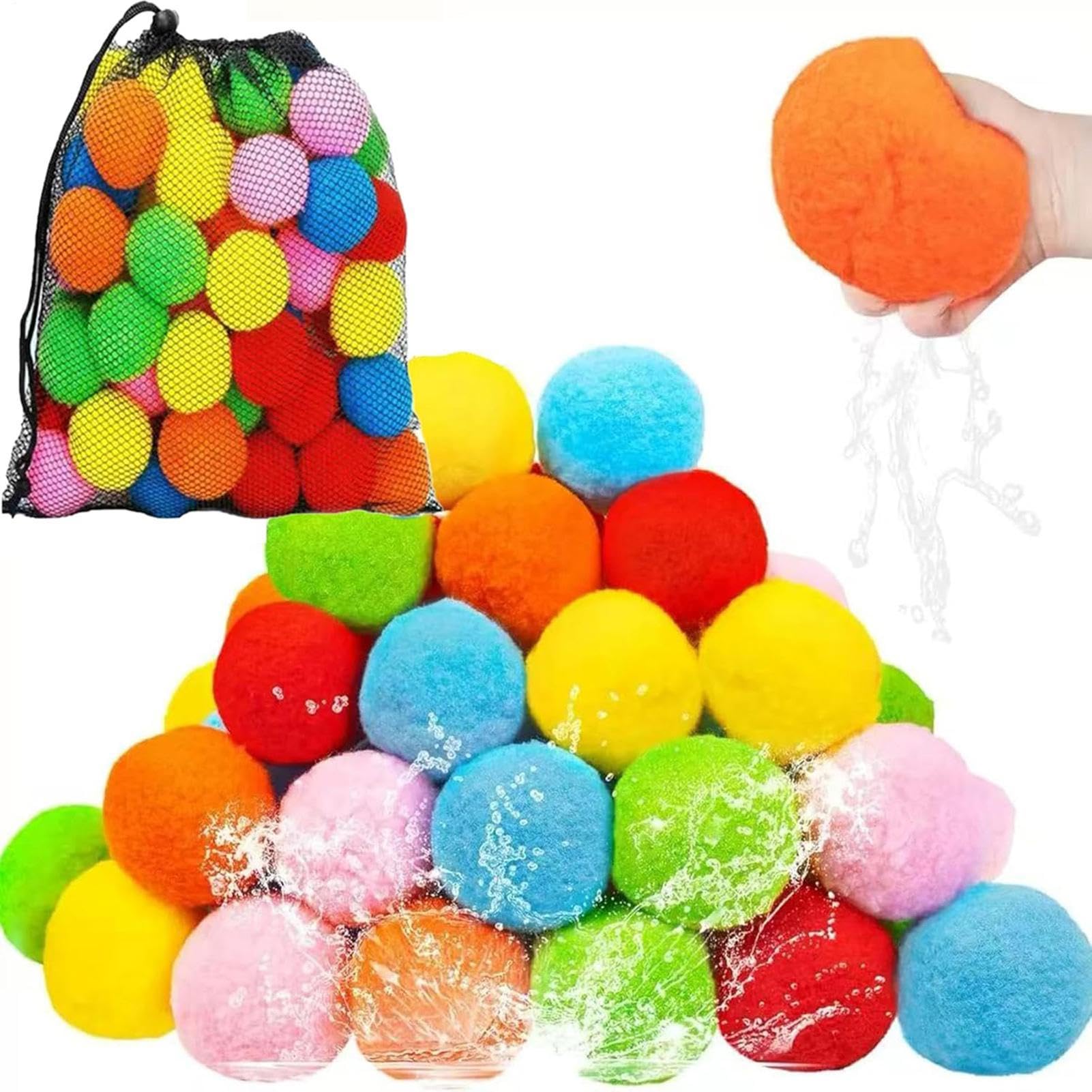 Bolas de salpicaduras absorbentes que no se rompen para juegos de verano 8