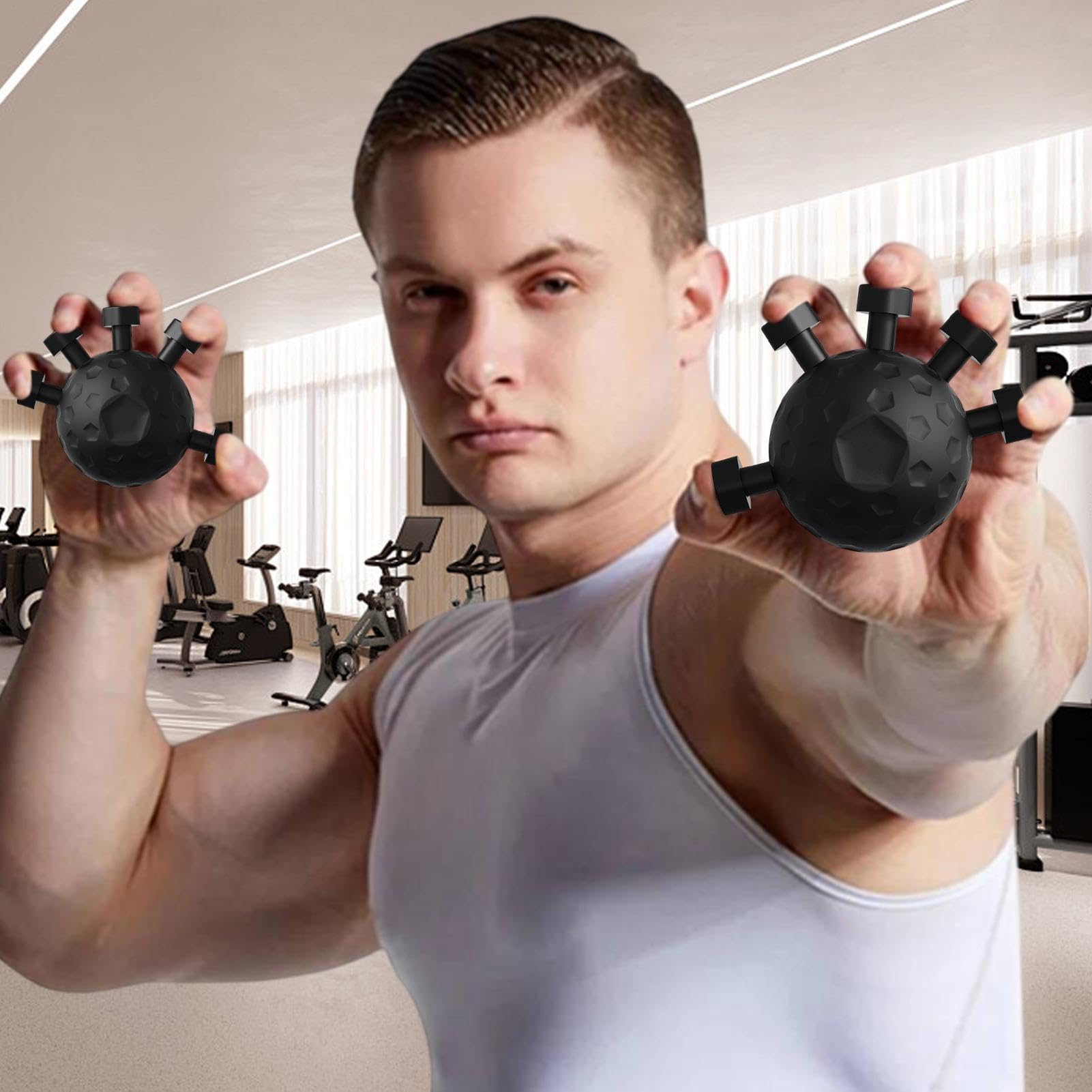Hand Exercise Balls, Sphere Finger Grip Strengthener, Finger Exerciser Ball, Hand Grips for Workout, Portable Grip Exerciser, Forearm Grip Strengthener, Finger Strengthener Ball, Hand Exercise