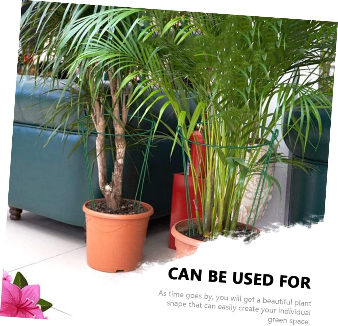 6pcs Half Round Plant Support Stands Plant Trellis Garden Flower Pot Racks